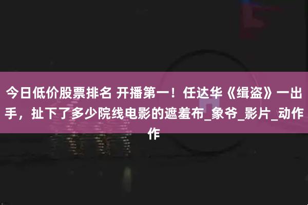 今日低价股票排名 开播第一！任达华《缉盗》一出手，扯下了多少院线电影的遮羞布_象爷_影片_动作